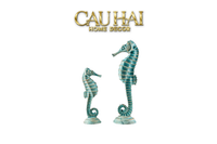 Set 2 Tượng Cá Ngựa Atlantique Verdigris 10*30/13*45
