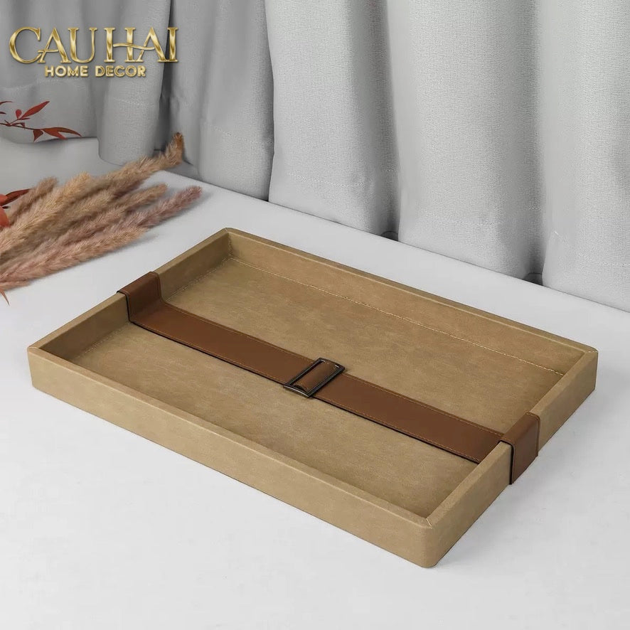 Khay Da Lộn Chữ Nhật Atelier Saddle 30*40