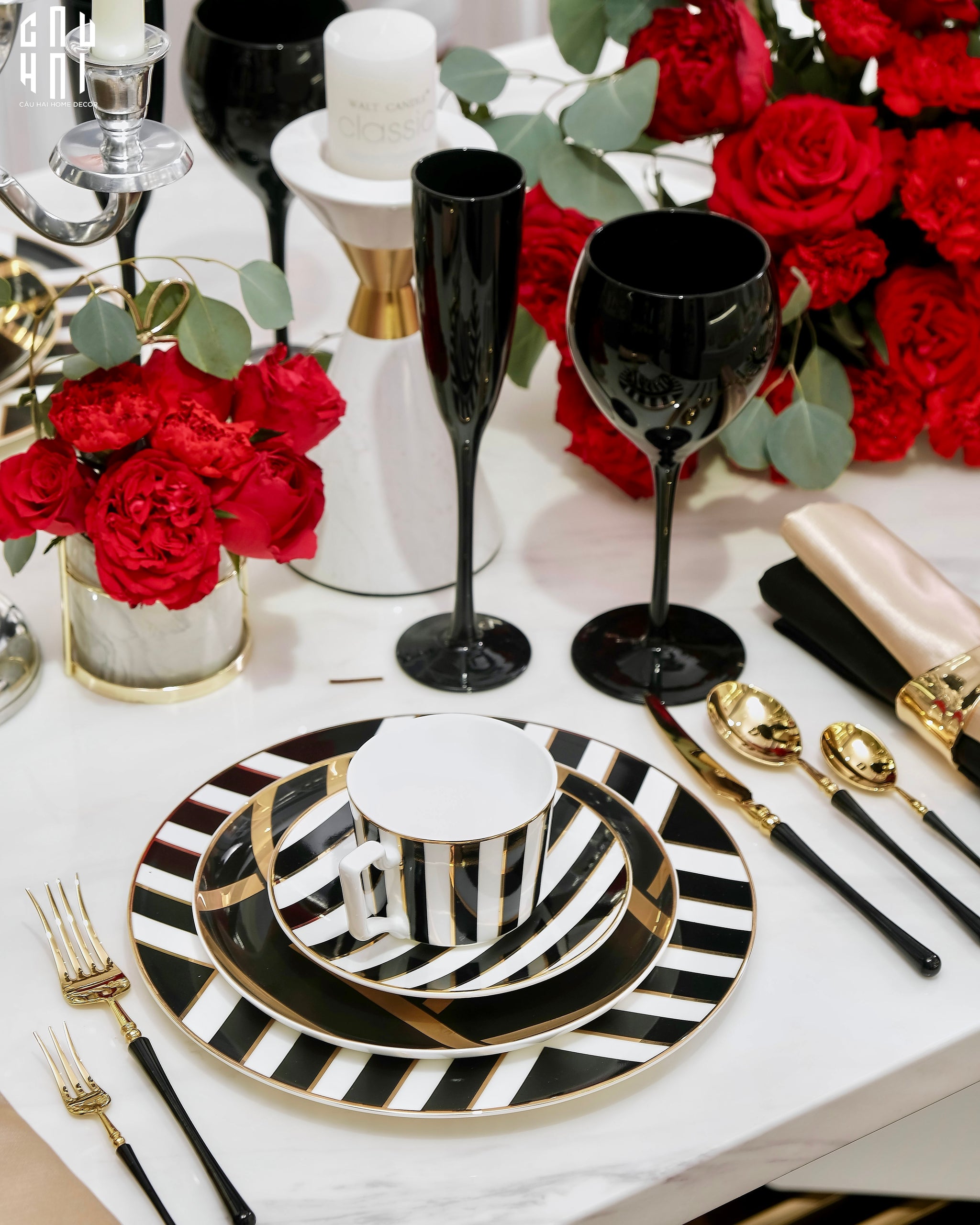 HARLEY DINNER PLATE SET 2PCS-CẬU HAI HOME DECOR