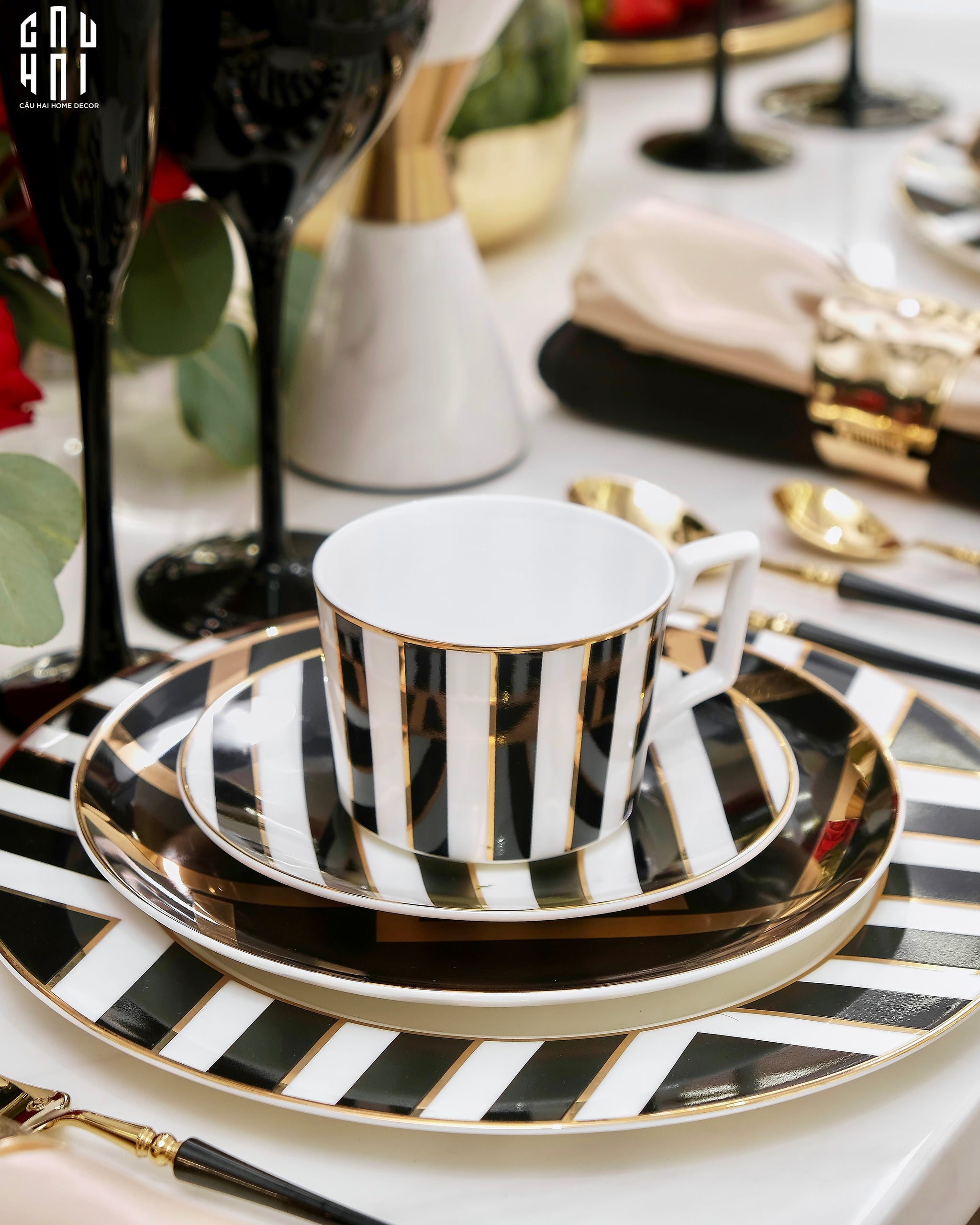 HARLEY DINNER PLATE SET 2PCS-CẬU HAI HOME DECOR