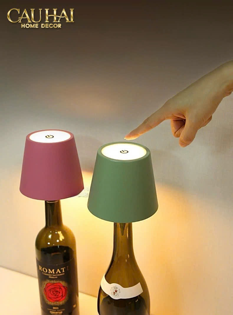 ĐÈN LED NÚT CHAI CLIP-ON LUMIÈRE BOTTLE LAMP - AQUA-GREEN-CẬU HAI HOME DECOR