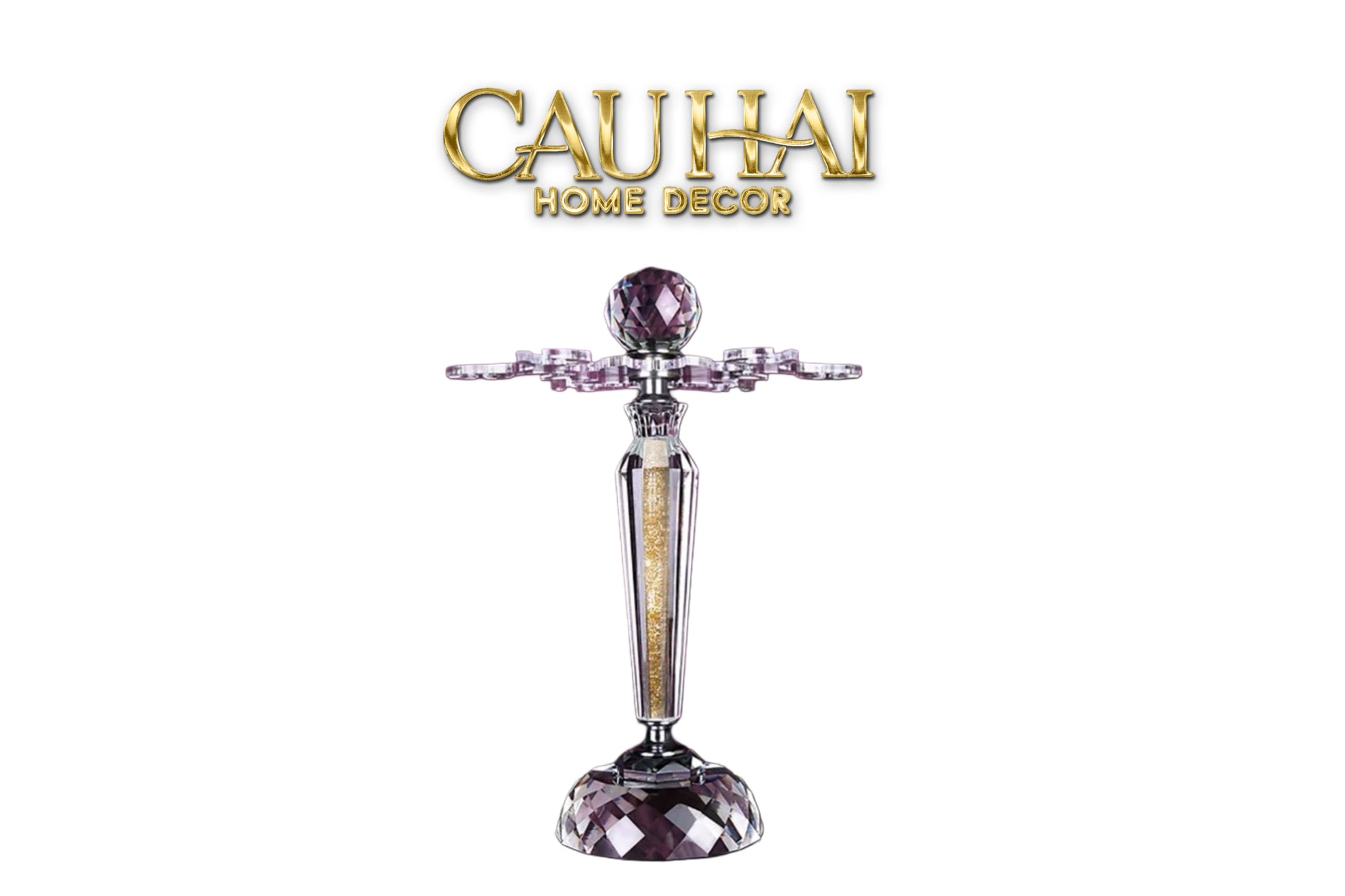 GIÁ TREO LY  GLORIOUS WISTERIA SCEPTER CRYSTAL RACK H36