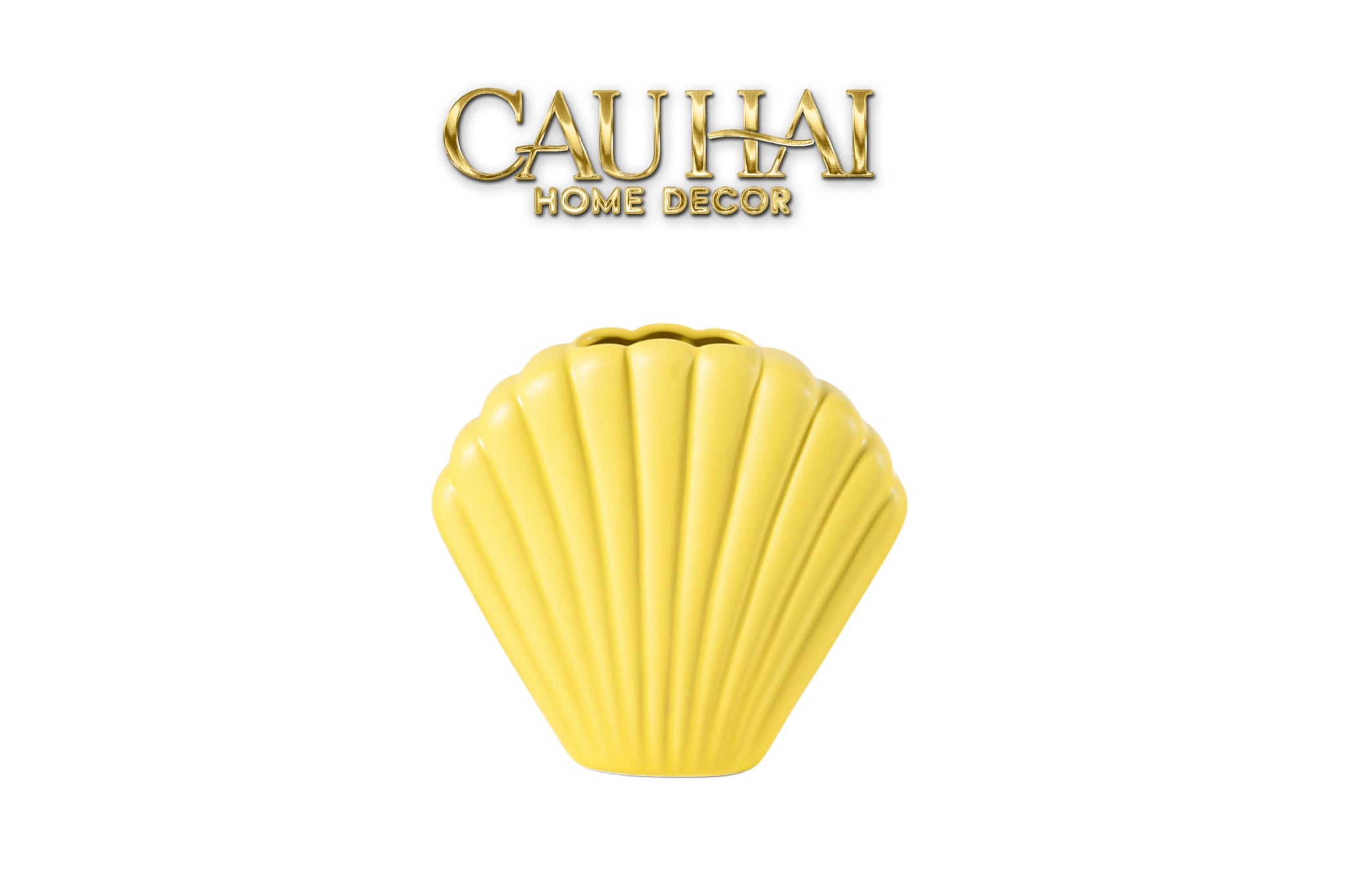 BÌNH HOA VỎ SÒ SUNLIT COASTAL SHELL VASE H20