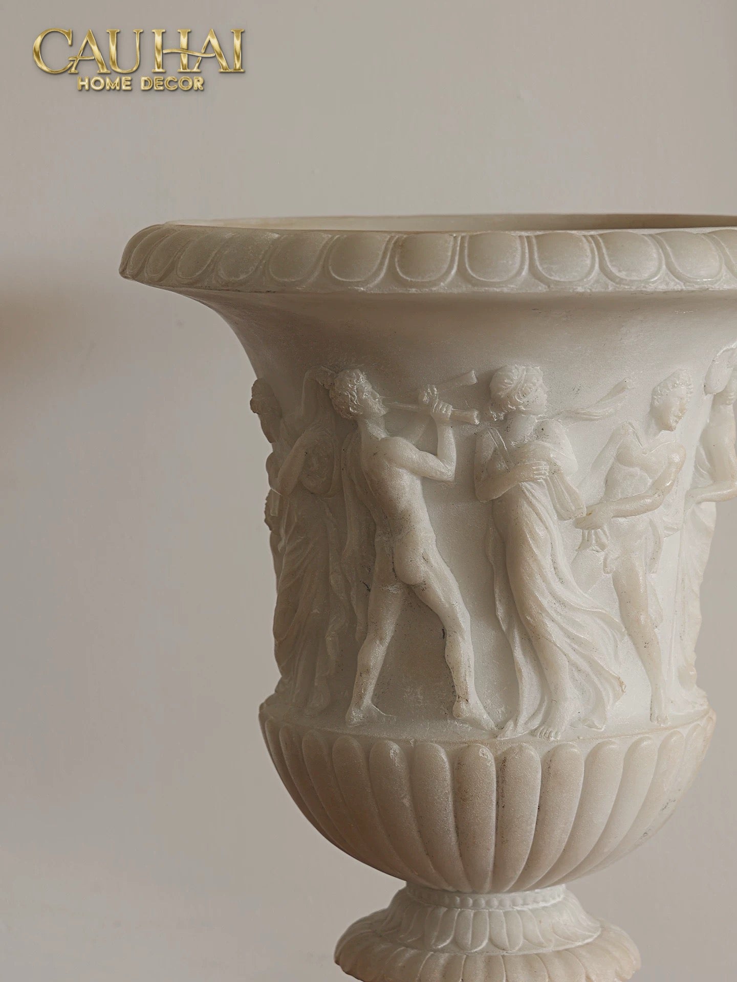 Maison Couture - Bình Phù Điêu Amphora Des Dieux Dionysien - Patrimoine H47-CẬU HAI HOME DECOR