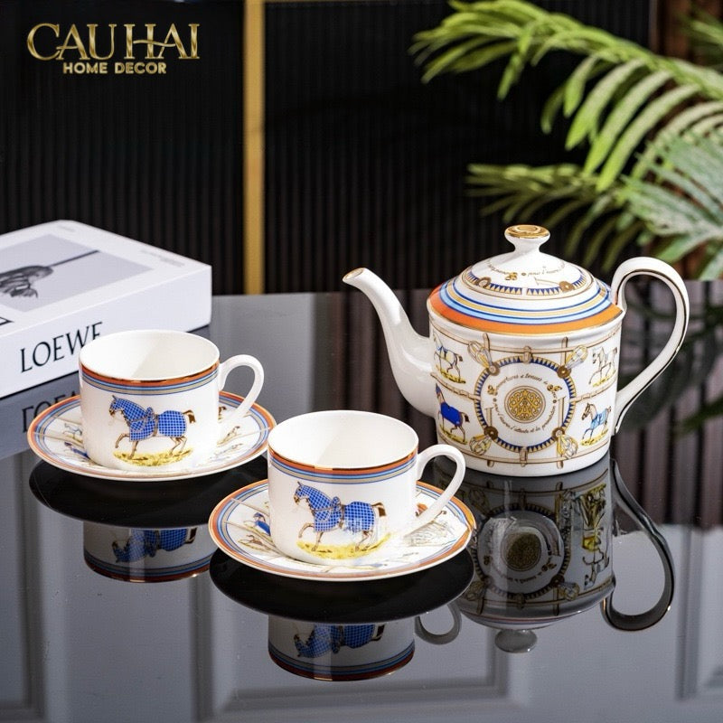 Home Couture - Set Bình Trà Her.M 9 Pcs-CẬU HAI HOME DECOR