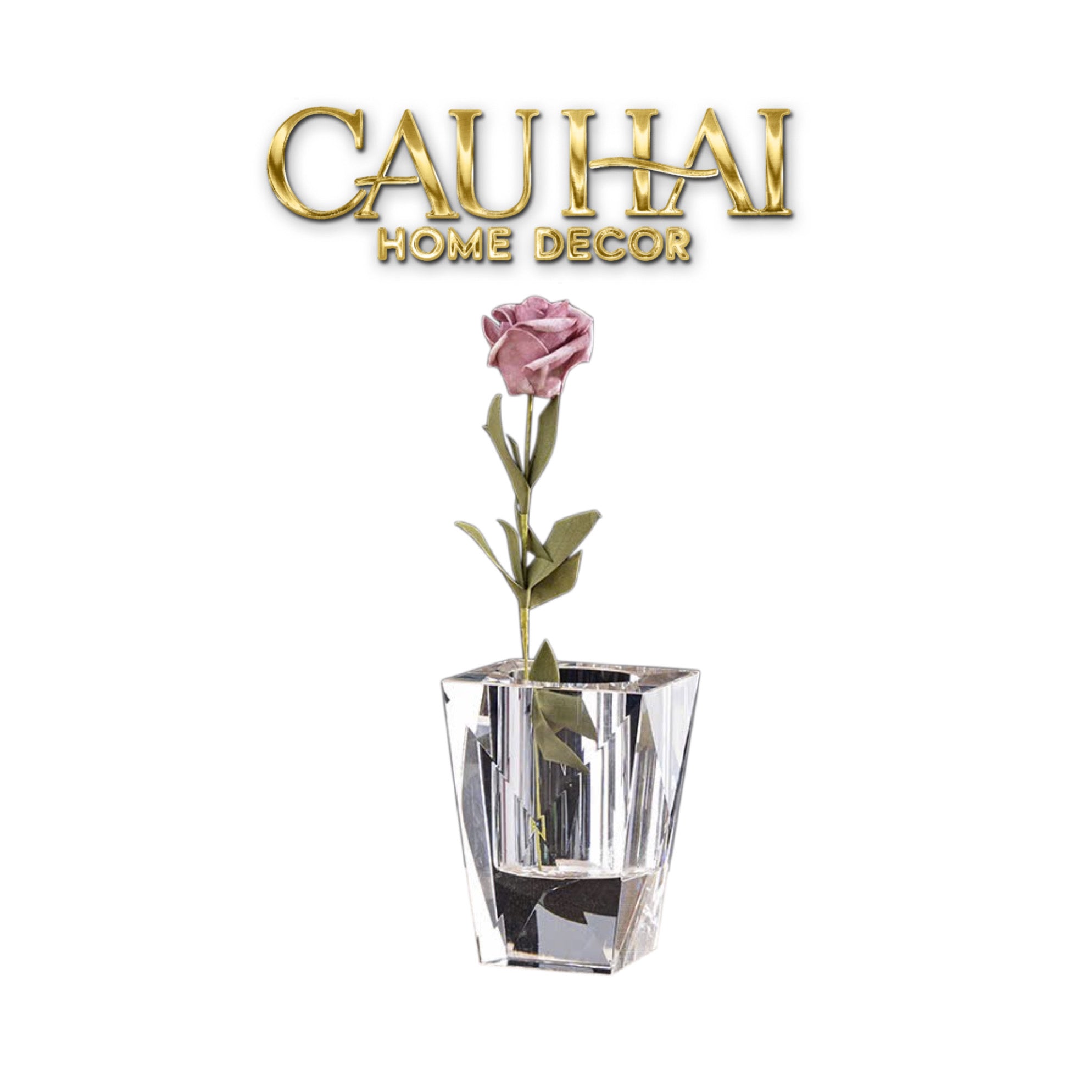 Maison Couture - Lọ Hoa Pha Lê Cristal Facetté