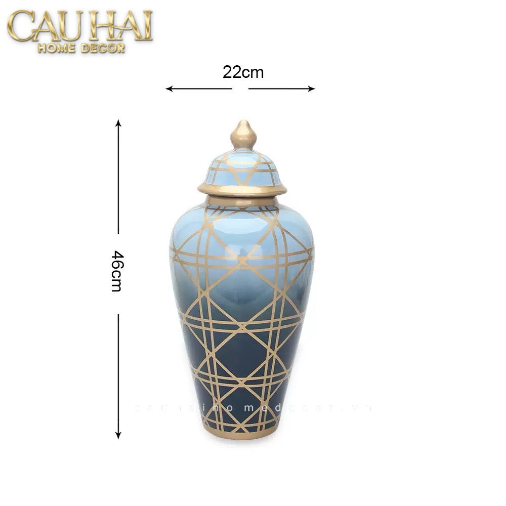 Home Couture - Bình Hoa Ocean Gradation Porcelain-CẬU HAI HOME DECOR