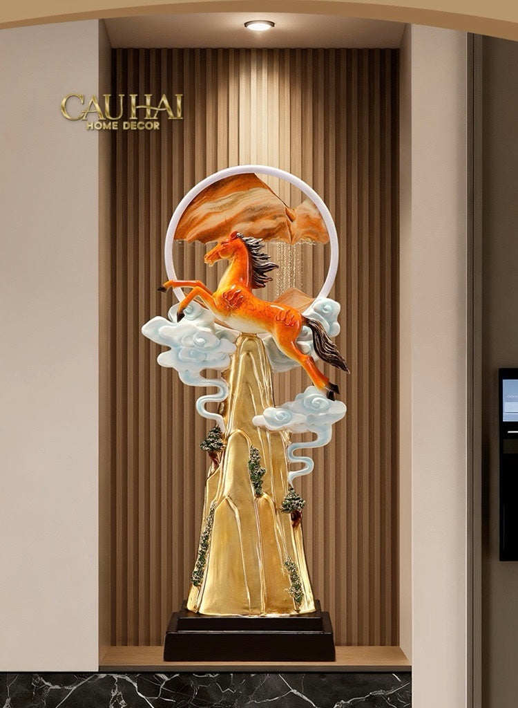Maison Couture -  Tượng Ngựa  Xích Thiên Mã - Vermillion Celestial Stalion H71