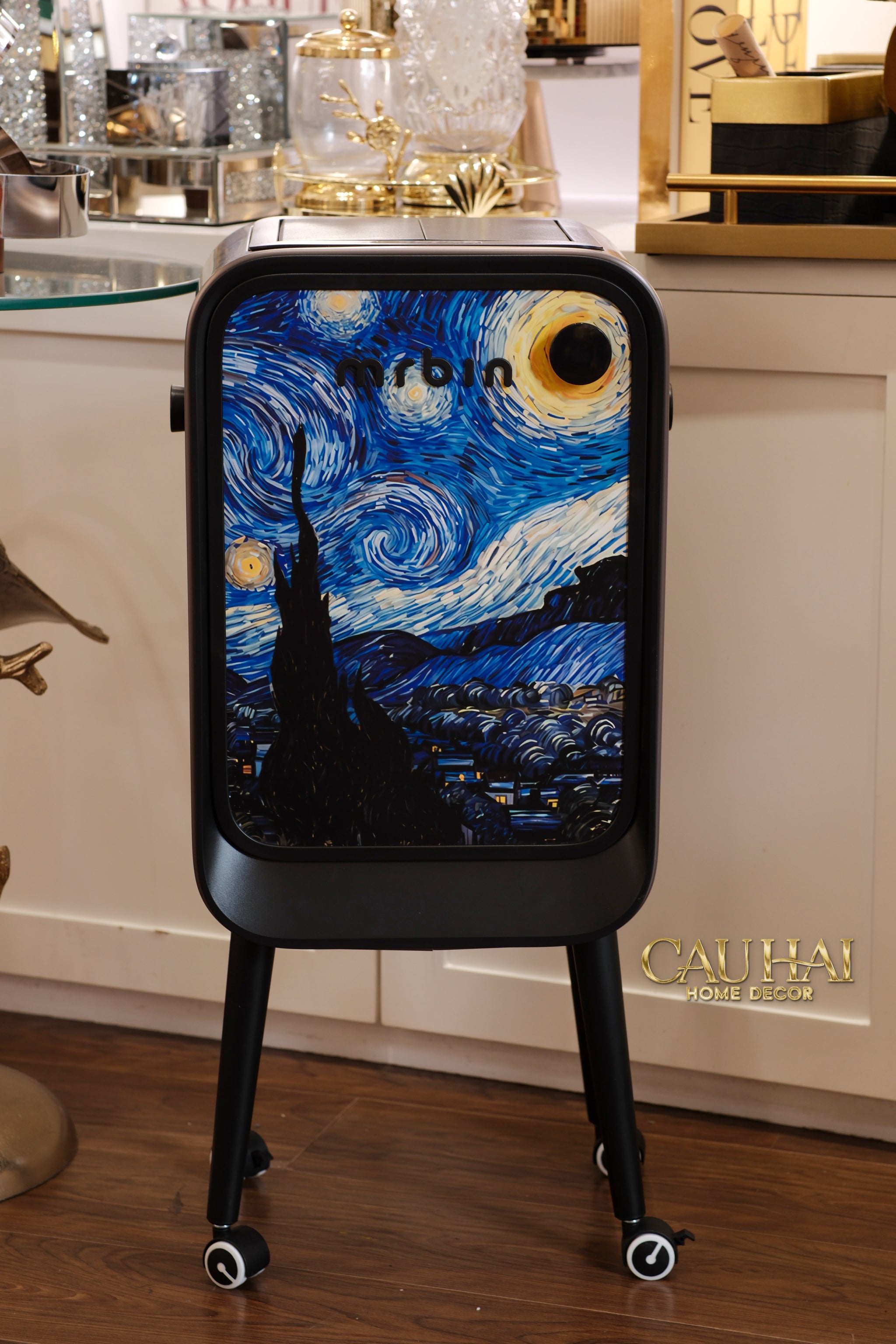 Maison Couture - Thùng Rác Mr Bin Automatic TV Van Gogh Version Limited 20L 31.4x65