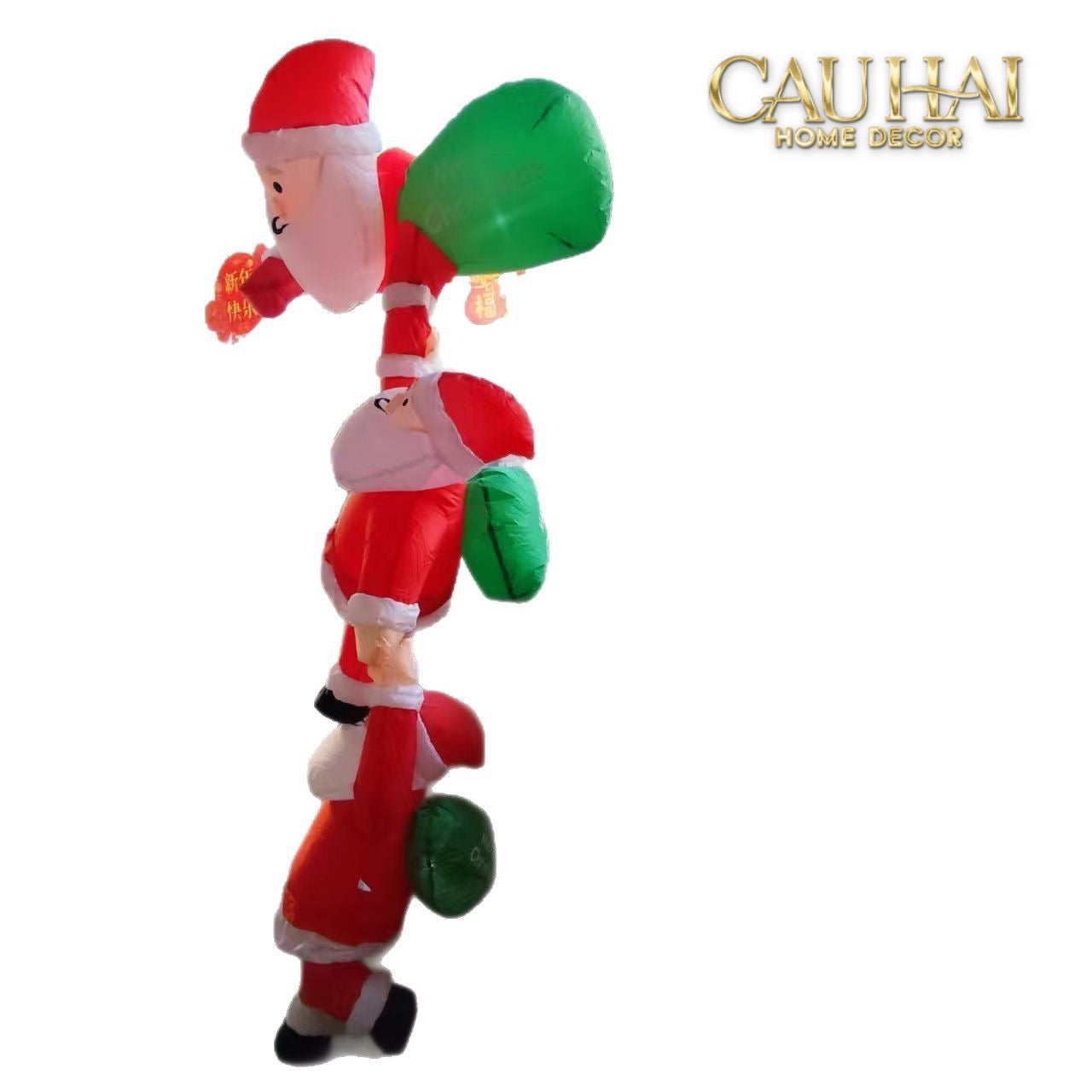 Fêtes Couture - Set 3 Ông Già Noel Triple Santa Climbing Tower-CẬU HAI HOME DECOR