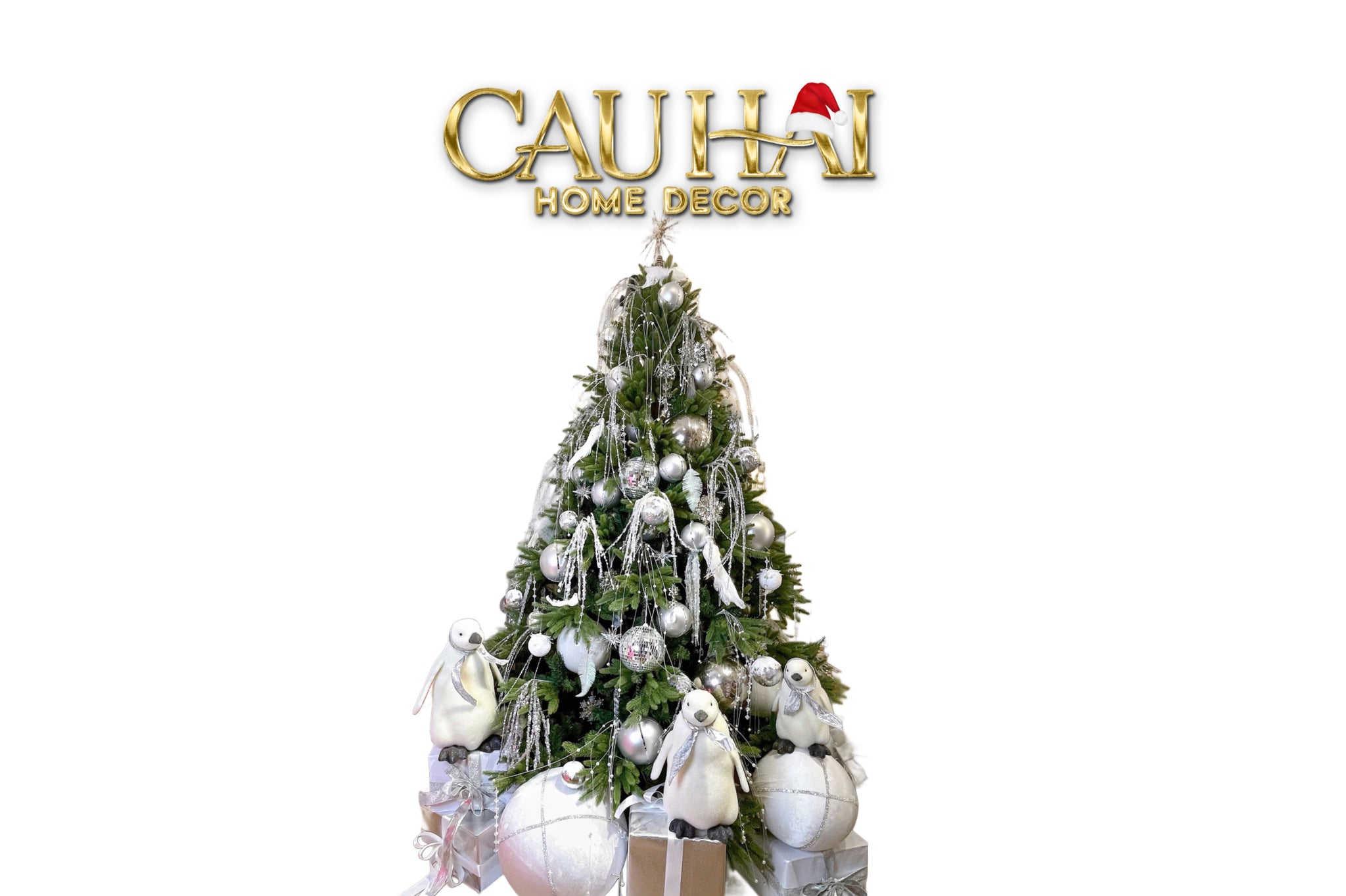 Fêtes Couture - Cây Thông Penguin Winter Opulence 2M4-CẬU HAI HOME DECOR