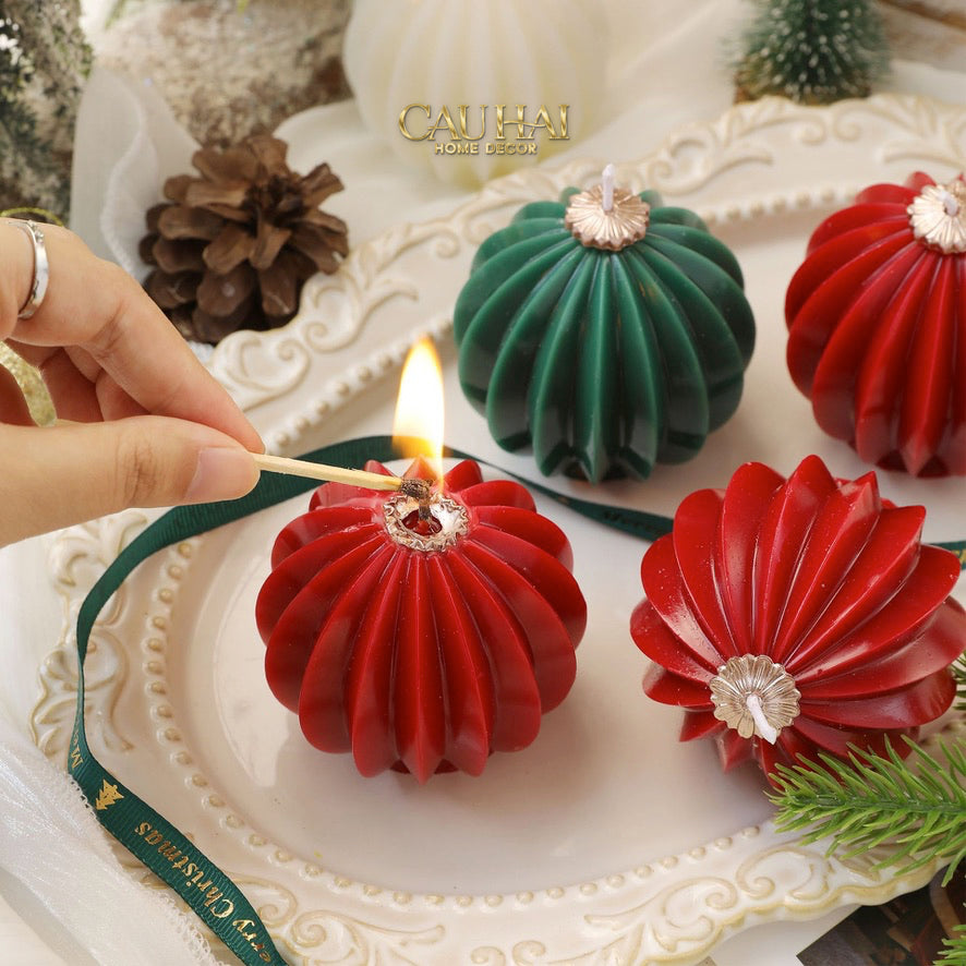 Fêtes Couture - Nến Quả Châu - Holiday Christmas Ornaments Charm Candles-CẬU HAI HOME DECOR