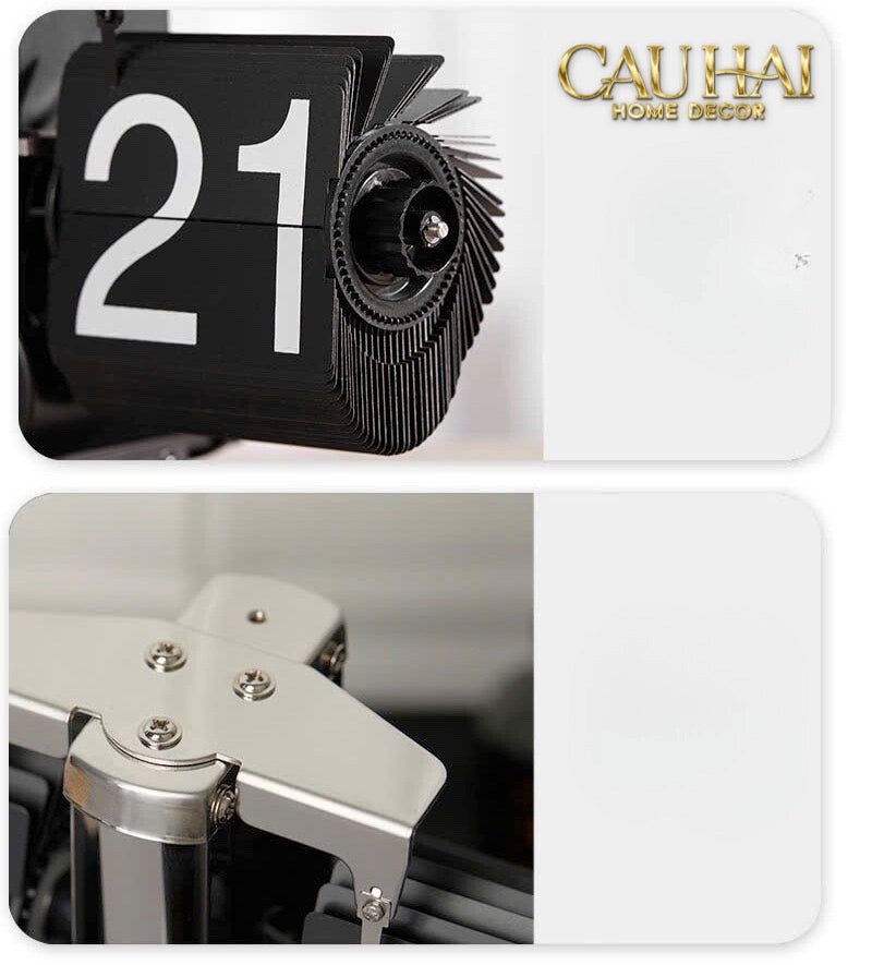 Đồng Hồ Lật & Đèn Ngủ Zénith Retro Clock & Lamp-CẬU HAI HOME DECOR