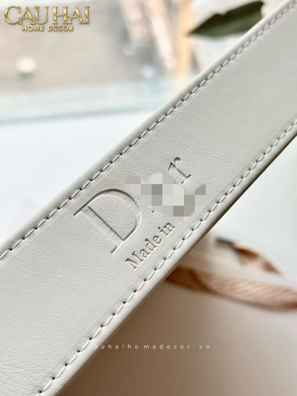 Home Couture - Khay Lux Leather 30X40 D'Ivoire-CẬU HAI HOME DECOR