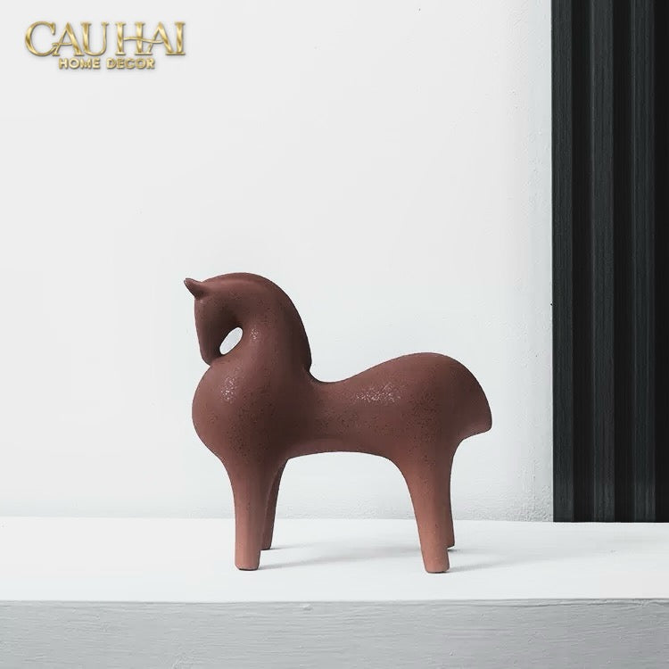 Home Couture - Tượng Ngựa Brun Cheval-CẬU HAI HOME DECOR