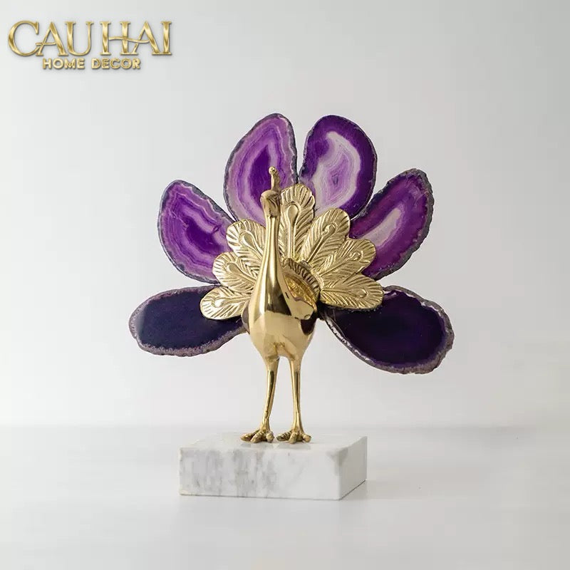 HOME COUTURE - TƯỢNG KIM KHỔNG TƯỚC BRASSON JEWELRY THE VANITY OF HERA SS25-CẬU HAI HOME DECOR