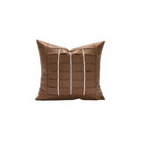 Vỏ Gối Da Quadrillage Cognac Ivory 45x45 – Điểm Nhấn Tinh Tế-VỎ GỐI SOFA-CẬU HAI HOME DECOR-CẬU HAI HOME DECOR