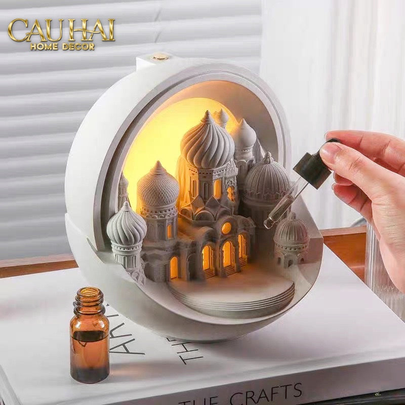 Home Fragrance - Gift Set Đèn Tinh Dầu Lampe de la Cité aux Arches