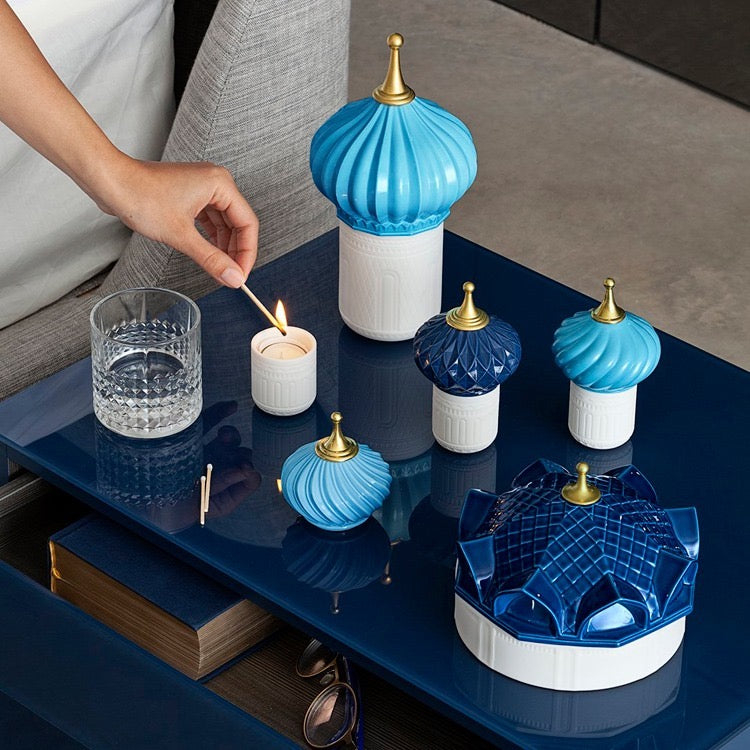 Lọ Nến Persian Castle - Blue/Red/Light Blue-CẬU HAI HOME DECOR
