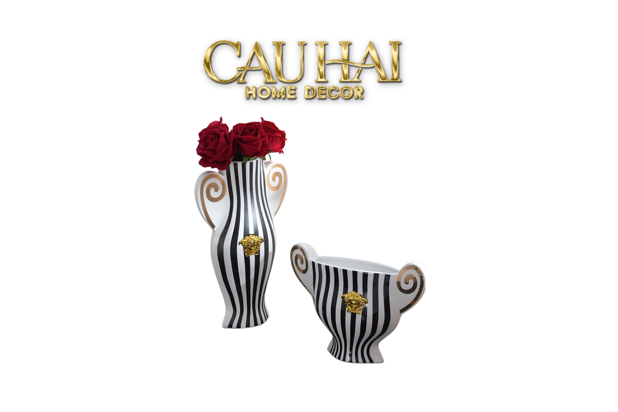 Home Couture - Bình Hoa Renaissance Grecque Soho Medusa S22/S36