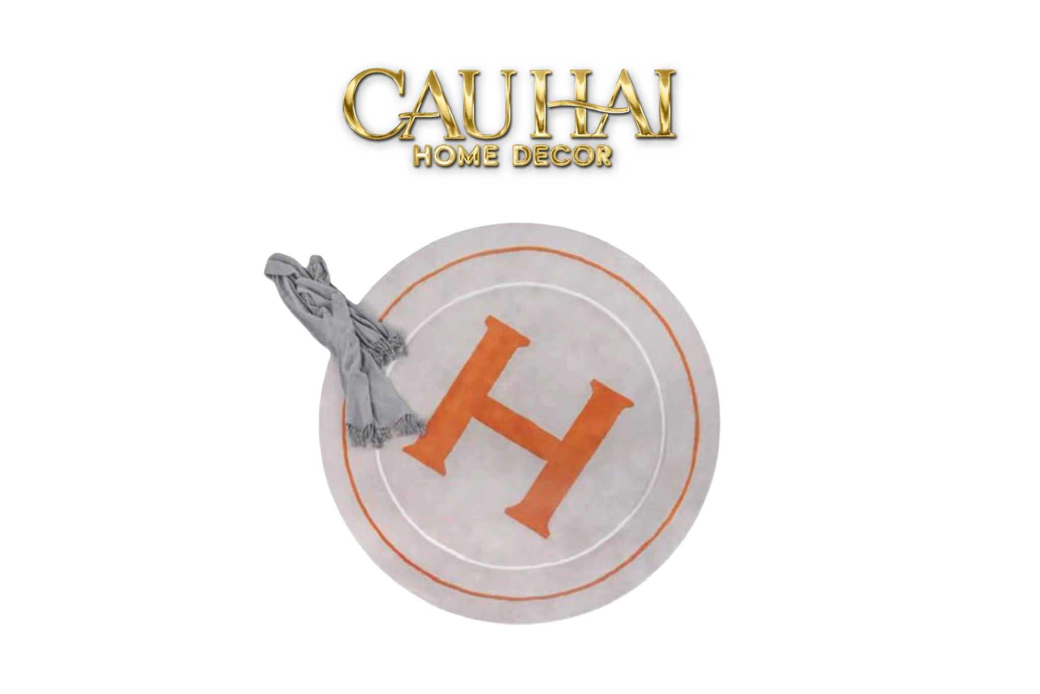 HAUTE COUTURE - THẢM TRÒN SỢI ACRY - D160/200 - HERALD EMBER-CẬU HAI HOME DECOR