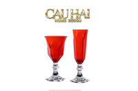 Ly Vang PP Acrylic Đỏ Alluriyyll -  PP Acrylic Ruby Rouge Wines Glasses H18.5 270ML