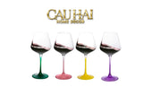 Set 2 Ly Vang  Thuỷ Tinh Pop Spectrum Chromatic Stemware Collection 2x500ml