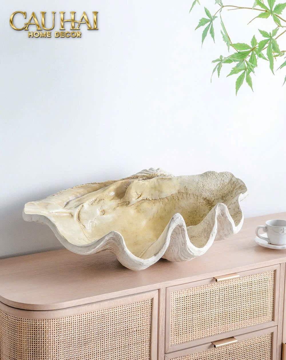 HOME COUTURE - KHAY VỎ SÒ MIRAGE PEARL  SEASHELL TRAY D33