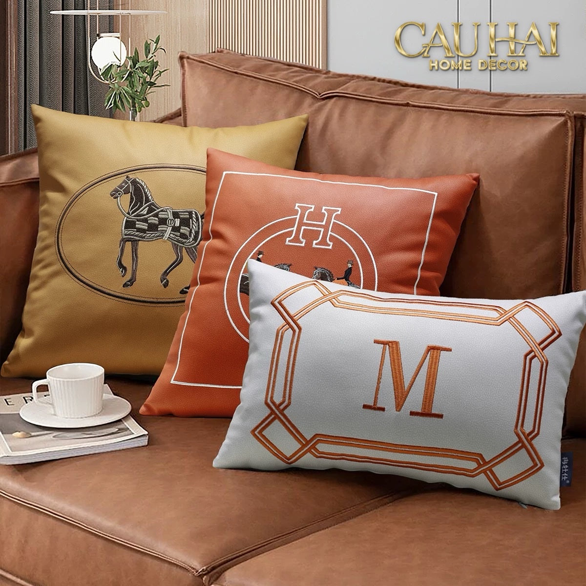 VỎ GỐI DA TERRA EQUESTRIAN HORSEMAN 45