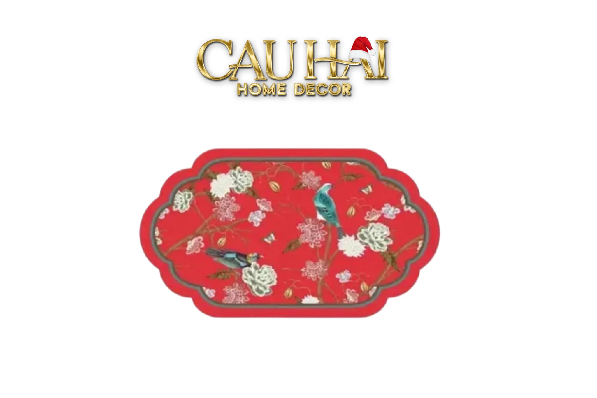 THẢM CỬA MICROFIBER 60x120 - QING DYNASTY CRIMSON REGENCY