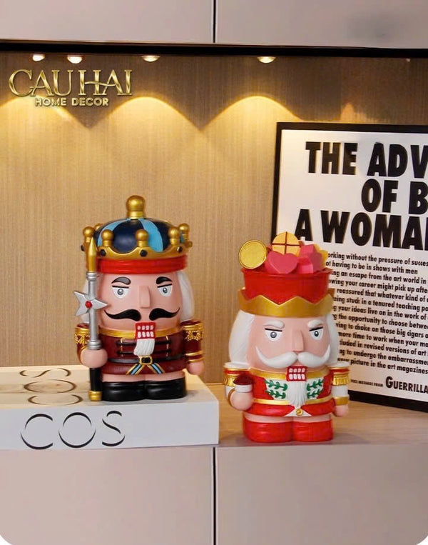 FÊTES COUTURE  - TƯỢNG PETIT NUT-BANKER  BLANC / NOIR / ROUGE / D'Or