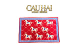 Thảm Cửa Nhung Bỉ 50x80 Ngựa Đỏ Son - Les Chevaux Écarlates de Fortune
