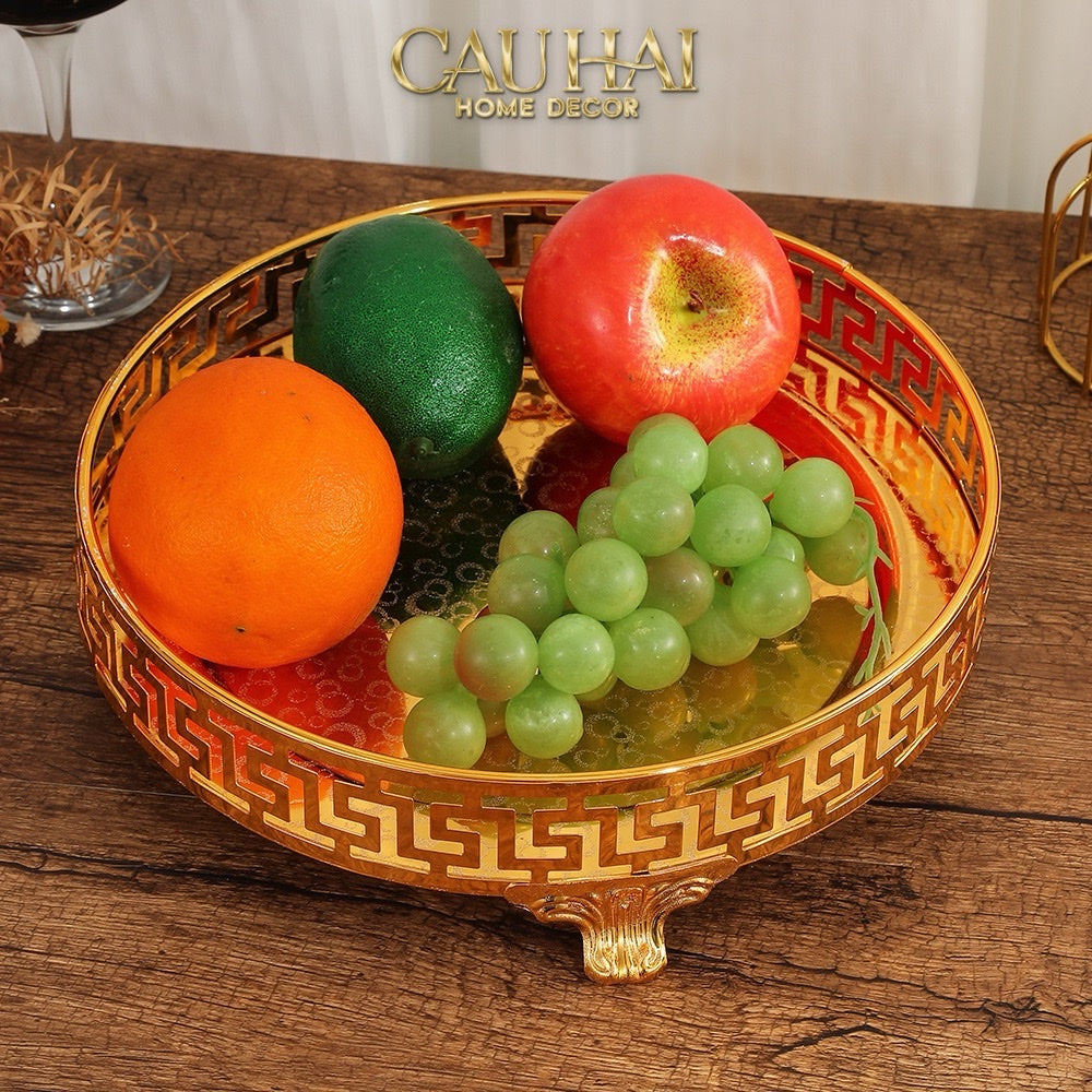 KHAY TRÒN BABYLON PERSIAN GREEK KEY D25