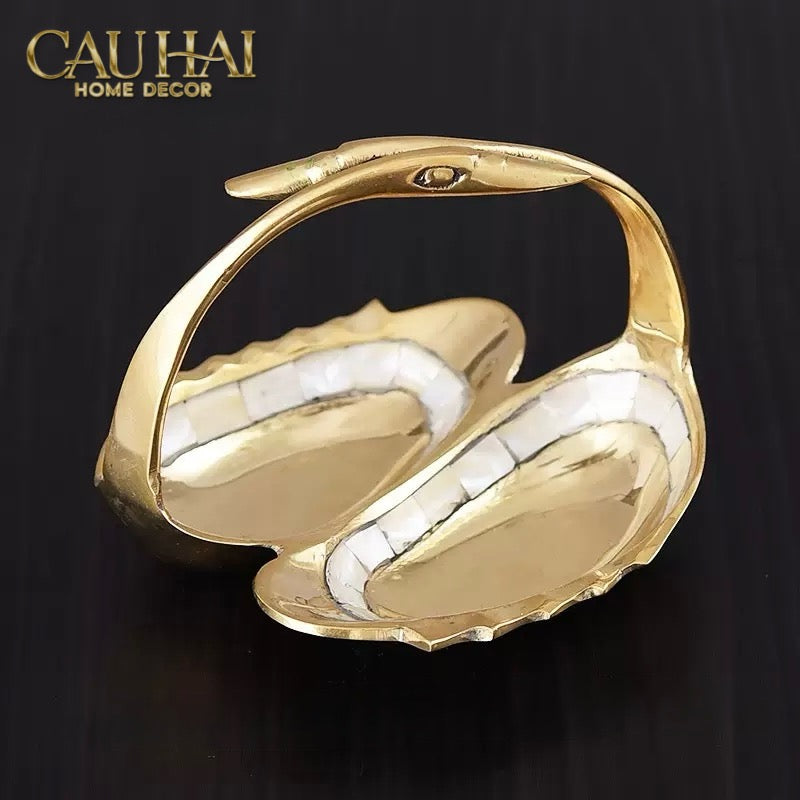 Đĩa Trang Trí Cygne Nacre Pearl Iridescent-CẬU HAI HOME DECOR