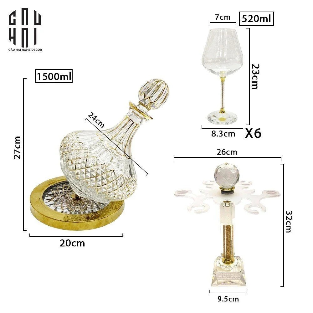 BÌNH DECANTER GLORIOUS OXFORD 1L5-CẬU HAI HOME DECOR