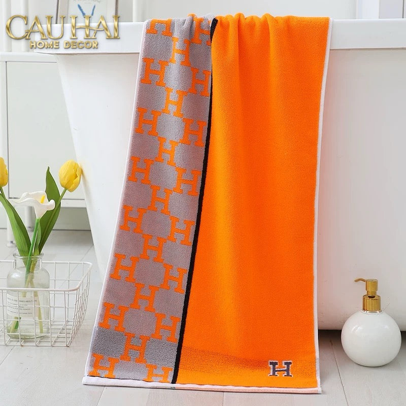 SET 2 KHĂN MẶT 40X90 - SIGNATURE H - SUN & SKY COLOR - FACE TOWEL-CẬU HAI HOME DECOR