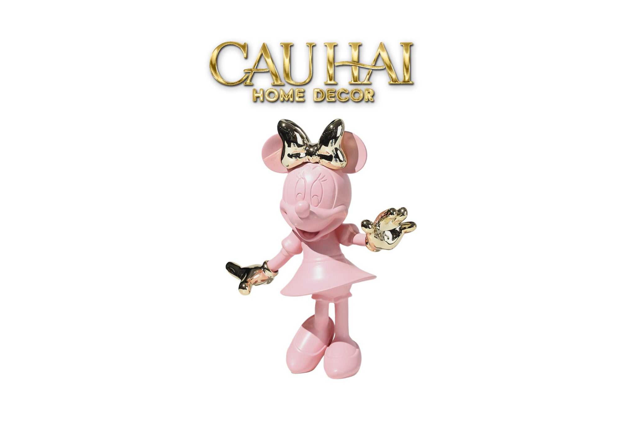 TƯỢNG MINNIE PINKYBOO H29-CẬU HAI HOME DECOR