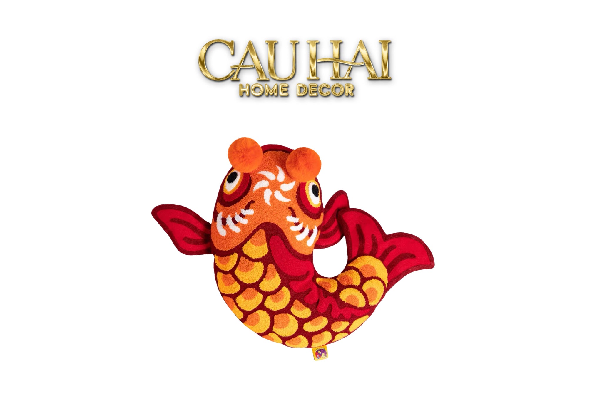 Tết Couture - Gối Cá Chép Vũ Môn - Kim Lý Hoá Long Art Cushion