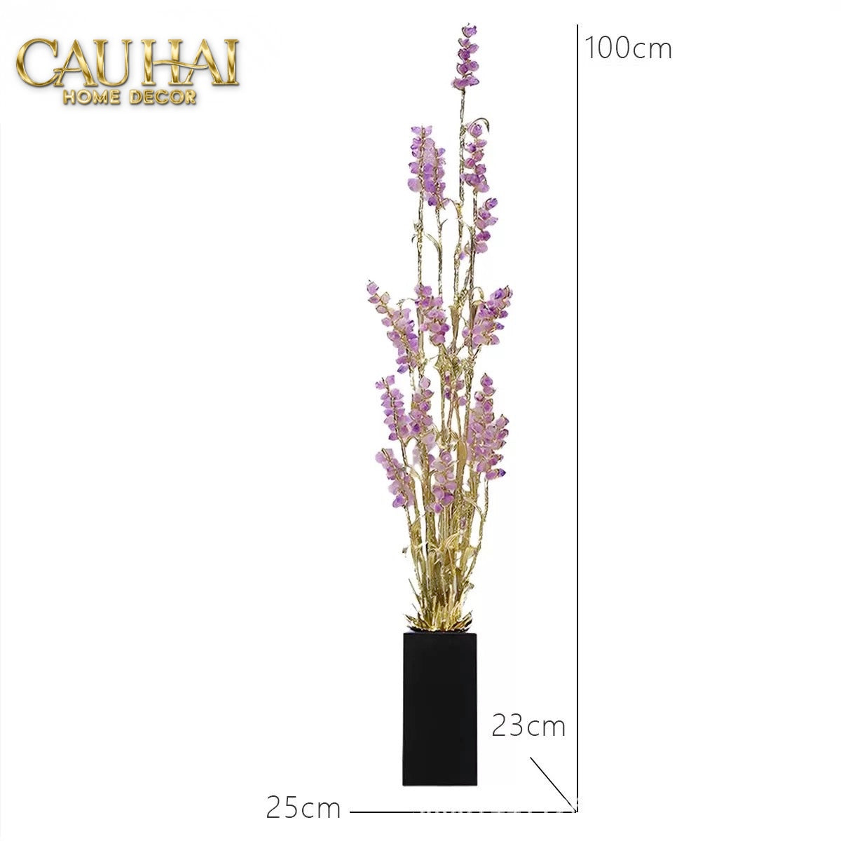 Home Couture - Tượng Lúa Mì Brasson Épi Doré Améthyste Première Galerie-CẬU HAI HOME DECOR