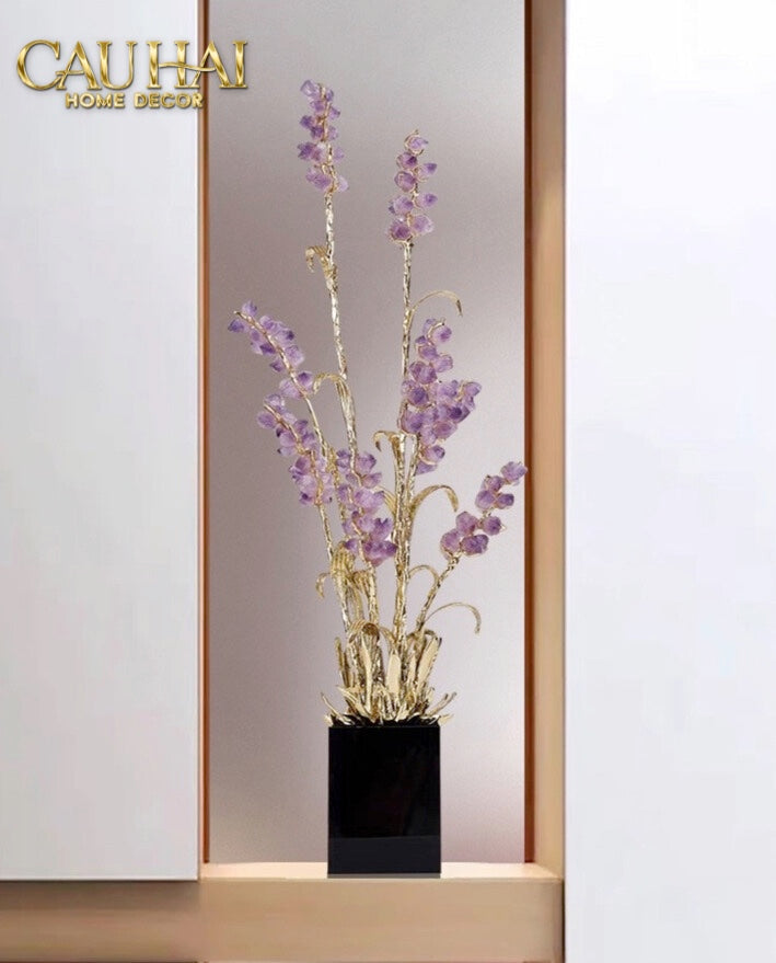 Home Couture - Tượng Lúa Mì Brasson Épi Doré Améthyste Première Galerie-CẬU HAI HOME DECOR