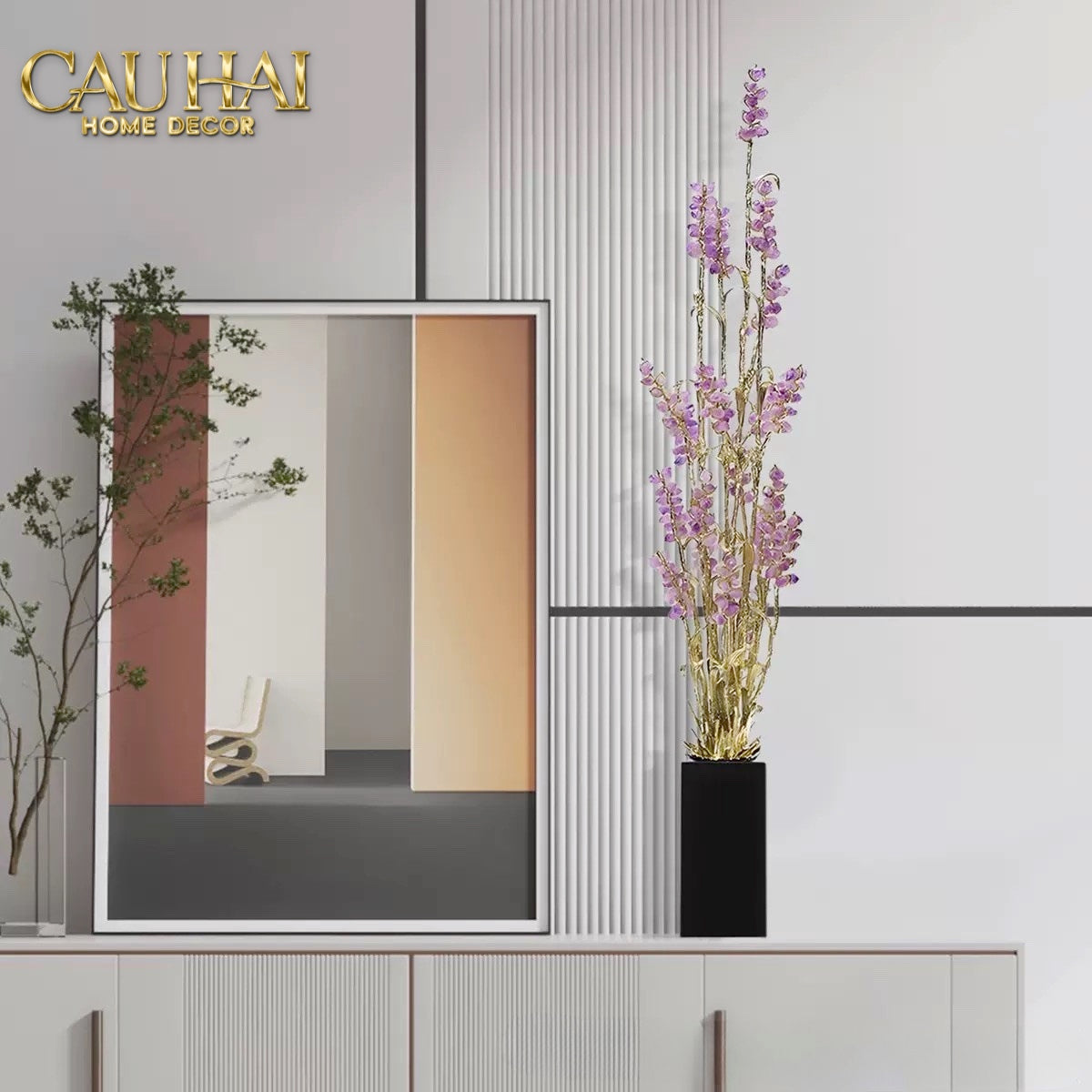 Home Couture - Tượng Lúa Mì Brasson Épi Doré Améthyste Première Galerie-CẬU HAI HOME DECOR