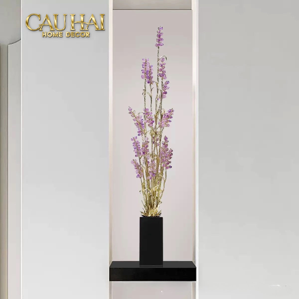 Home Couture - Tượng Lúa Mì Brasson Épi Doré Améthyste Première Galerie-CẬU HAI HOME DECOR