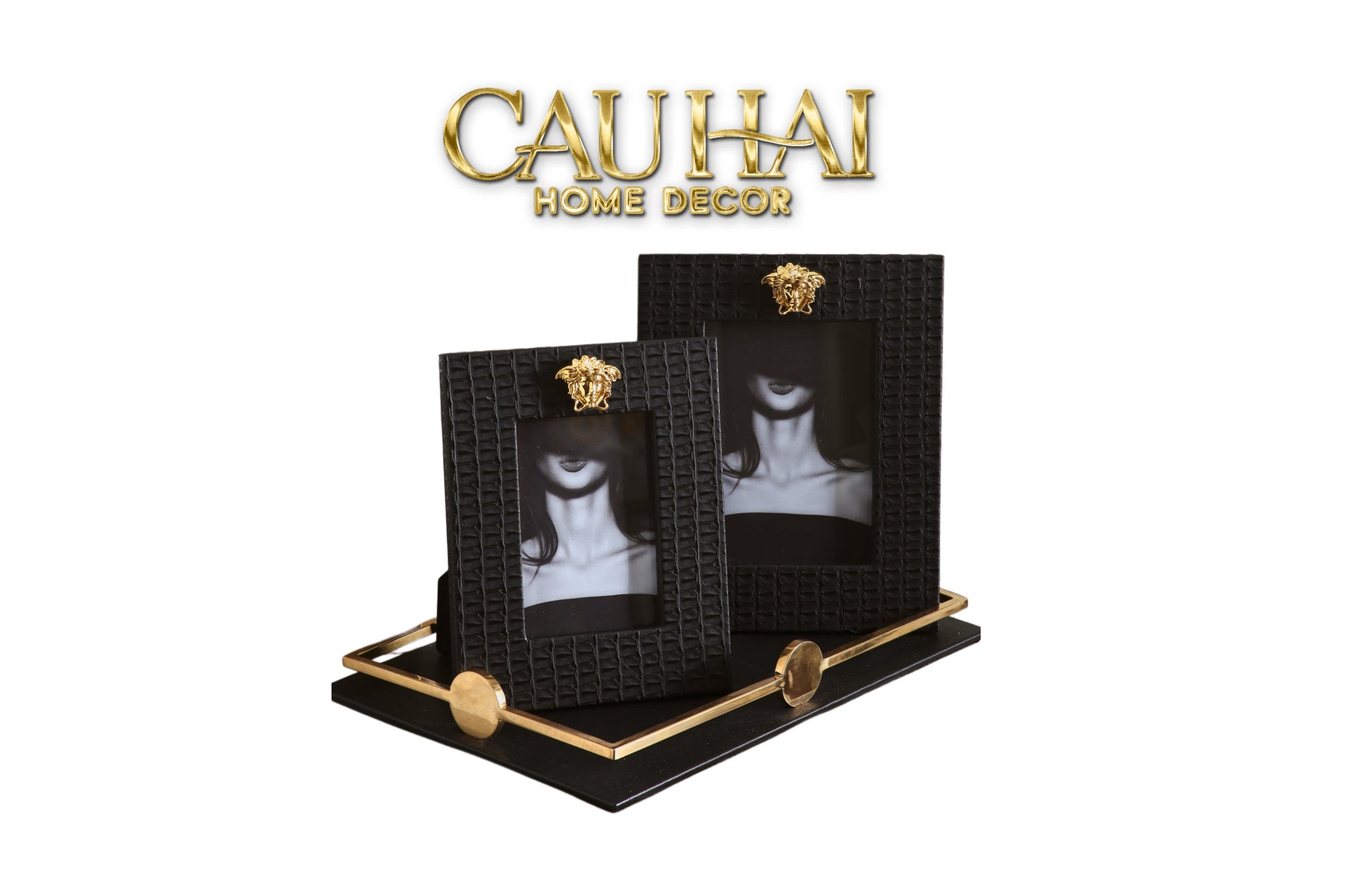 HOME COUTURE - SET 2 KHUNG ẢNH  LUX LEATHER SAVOIR ATÉLIER  MÉDUSA LIMITÉE