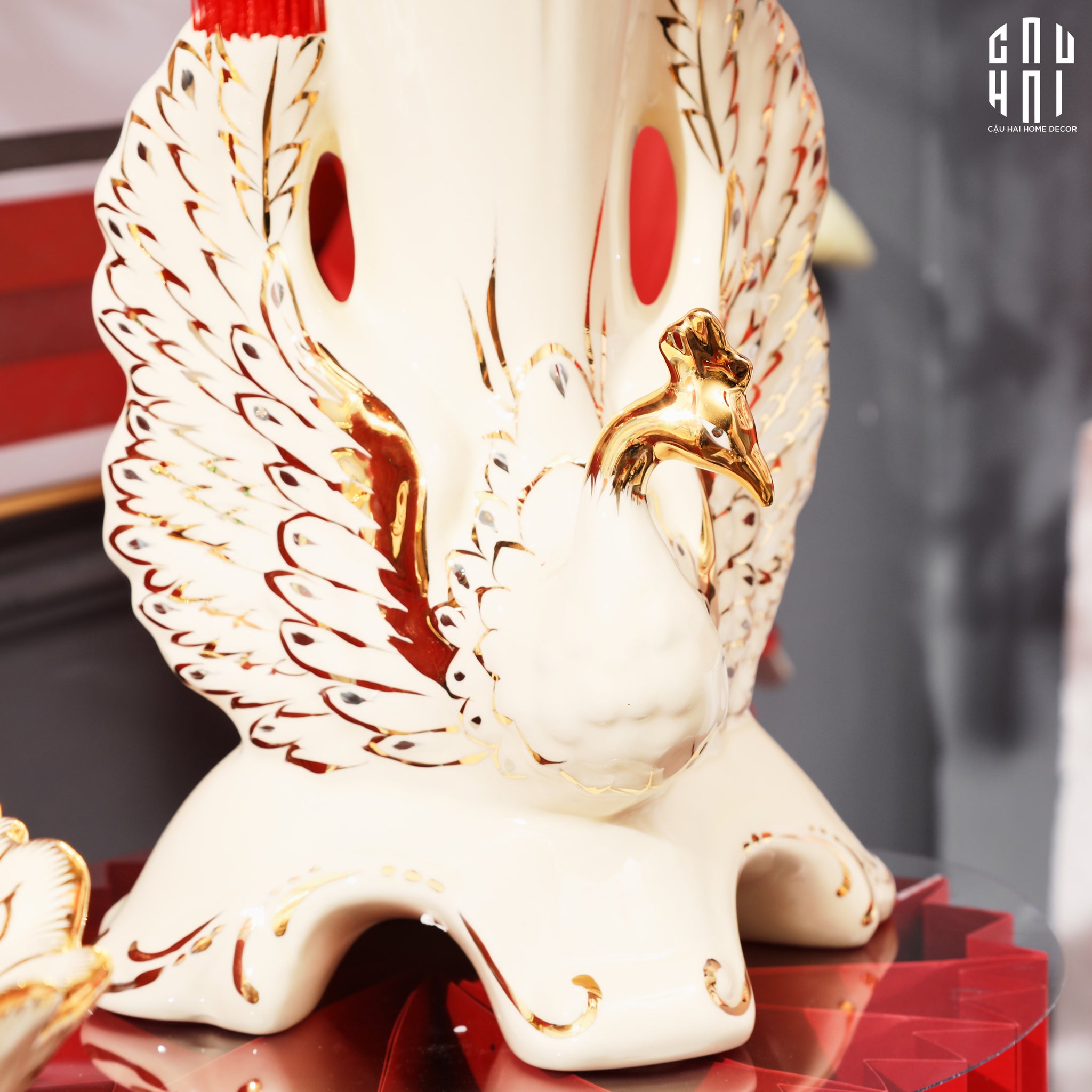 Home Couture - Bình Hoa Khổng Tước Ss25-CẬU HAI HOME DECOR