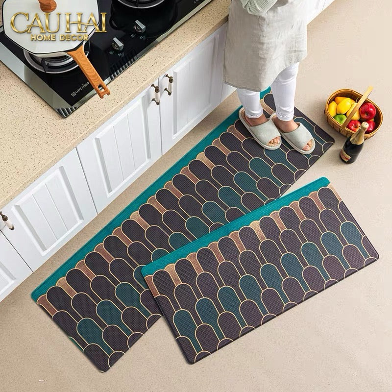 SET THẢM BẾP DA 1M5 - THE EMERALD ARCH