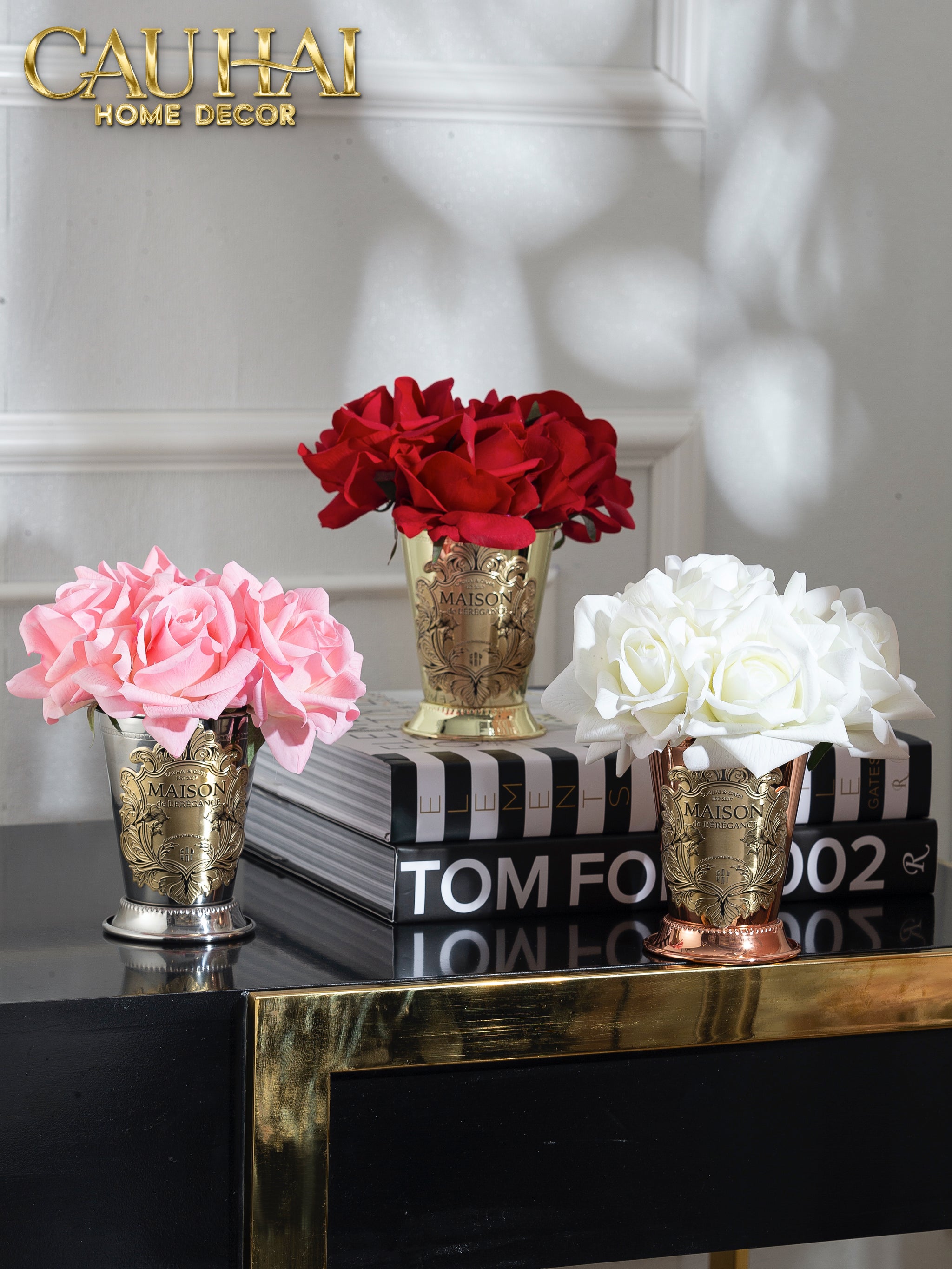 L’ESSENCE DU ROSE - LỌ HOA HỒNG CHALICE-CẬU HAI HOME DECOR