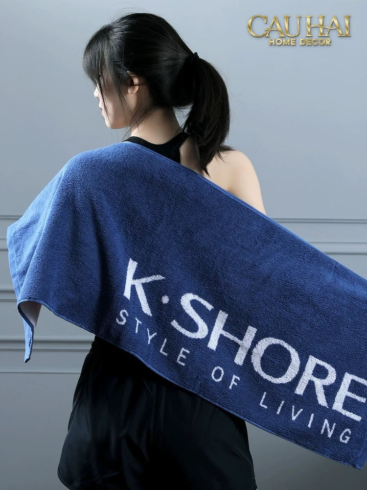KHĂN THỂ THAO 38x120 - K.SHORE SPORTY TOWEL PINK-CẬU HAI HOME DECOR