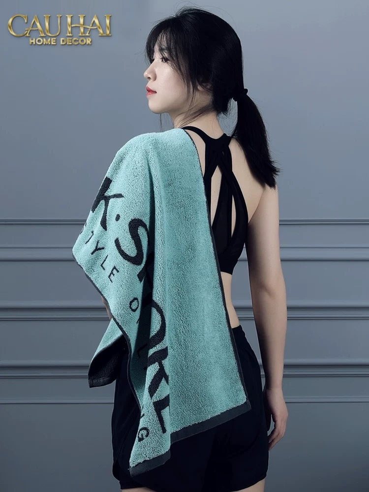 KHĂN THỂ THAO 38x120 - K.SHORE SPORTY TOWEL PINK-CẬU HAI HOME DECOR