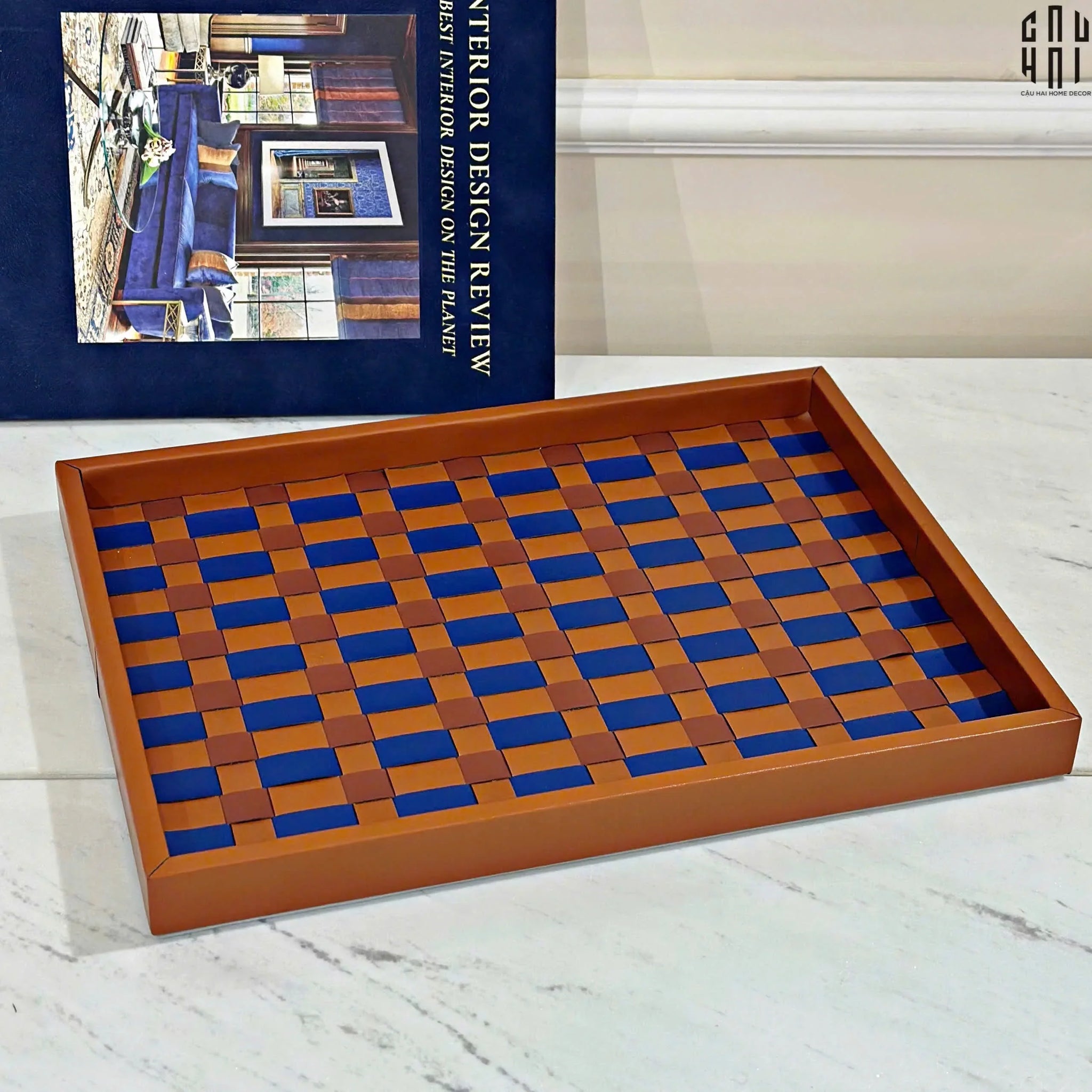 Khay Da Trang Trí Auburn Cross Ss25 - CẬU HAI HOME DECOR