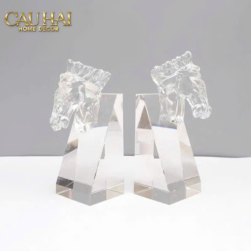 Maison Couture - Chặn Sách Ngựa Pha Lê Cristallerie Cavalier Bookend - CẬU HAI HOME DECOR
